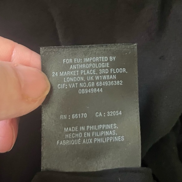 Anthropologie Black Maxi Halter Dress Size 6 - Picture 9 of 16